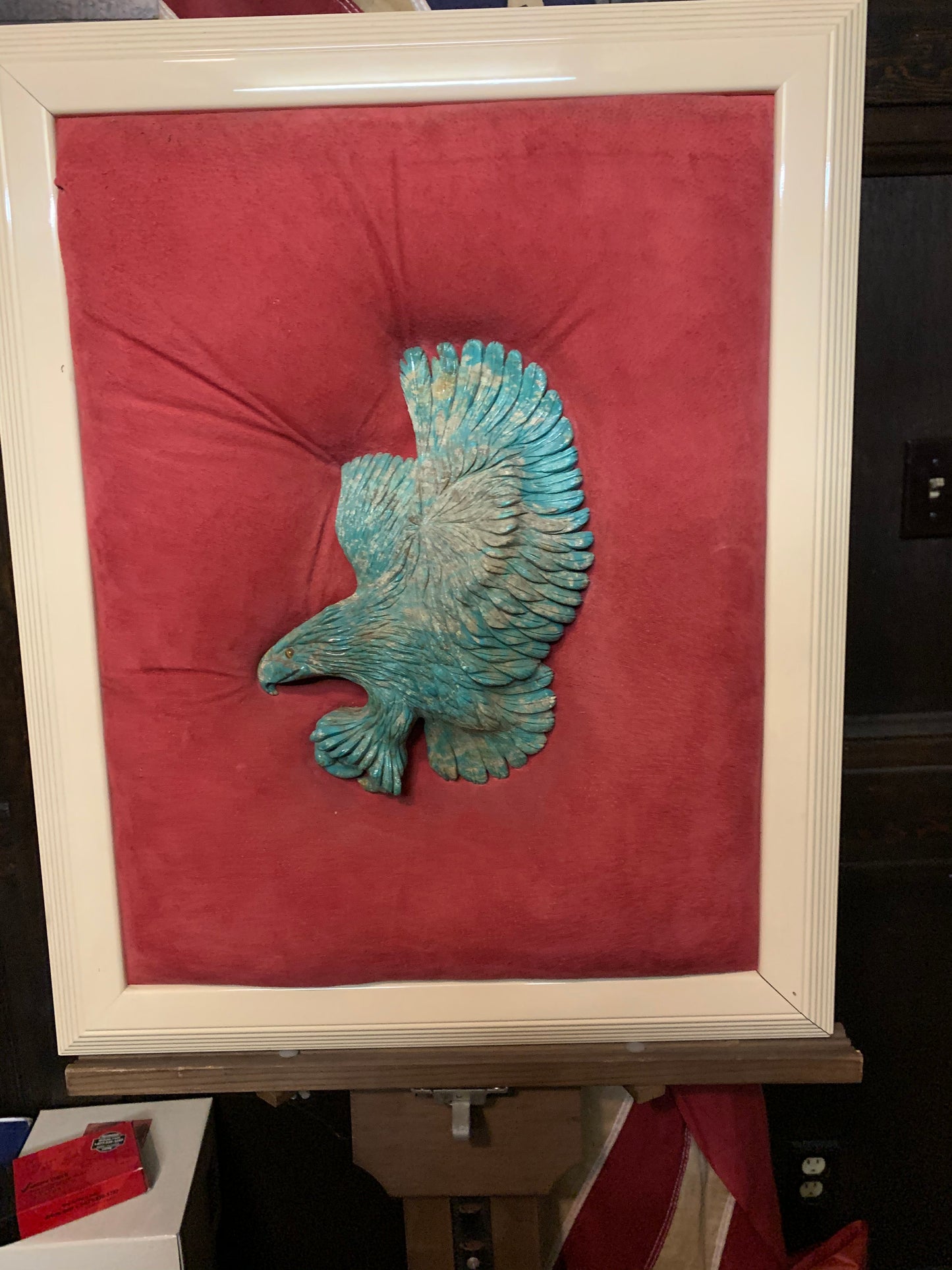 Kingman Turquoise Eagle Sculpture